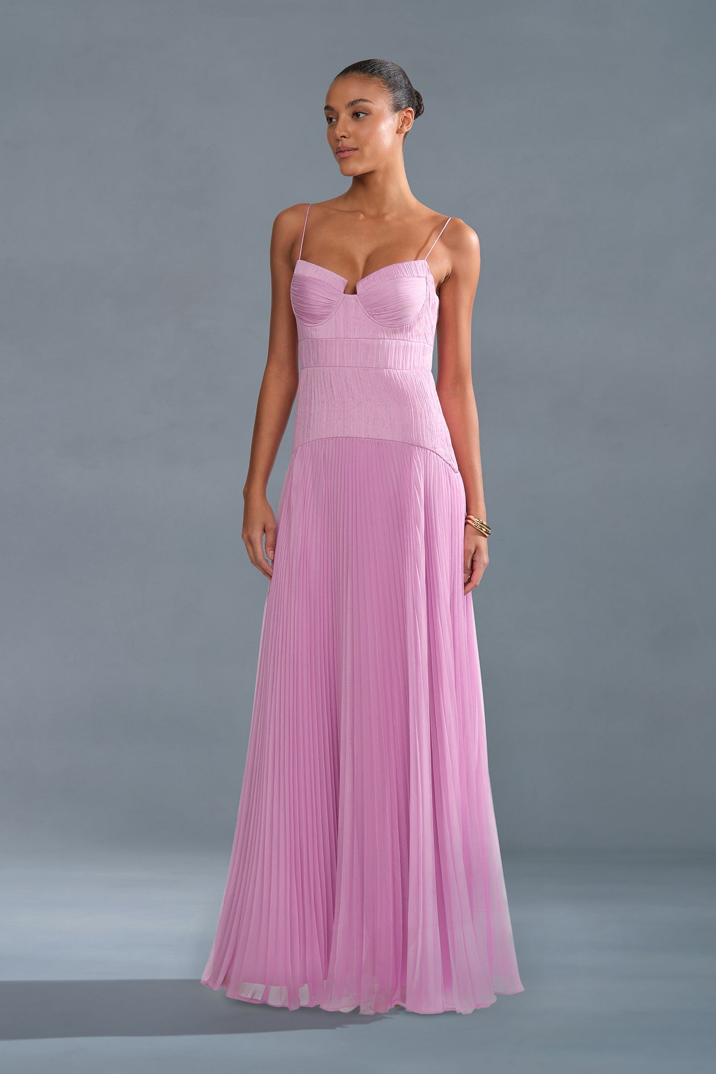 Saylor Pleated Gown