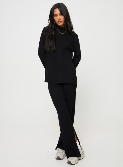 Allen Ribbed Sweater Black