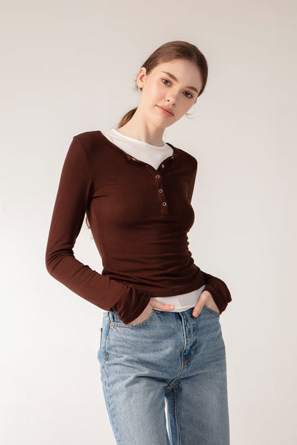 LUCIE Top - Mocha