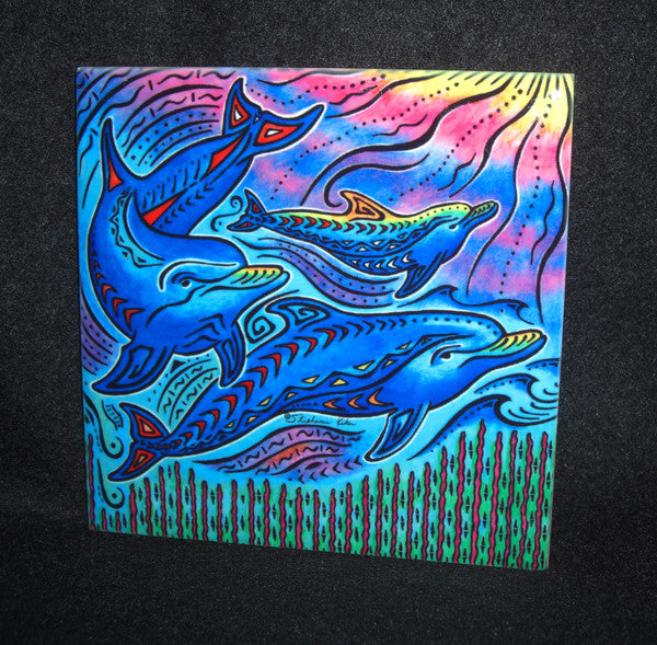 3 Dolphins Ceramic Tile