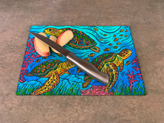 3 Loggerheads Cutting Board