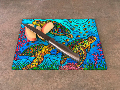 3 Loggerheads Cutting Board