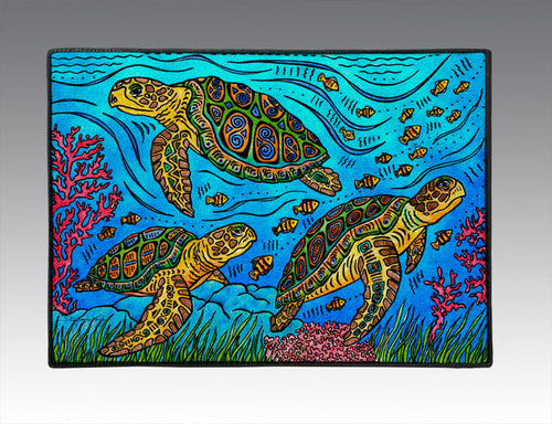 3 Loggerheads Door Mat