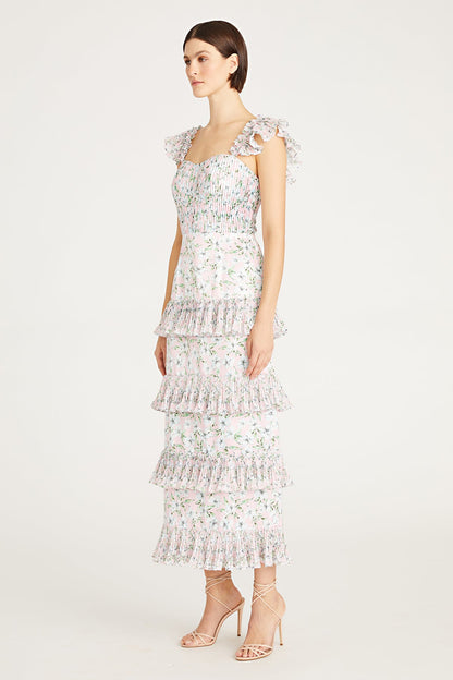 Grady Combo Pleated Dress