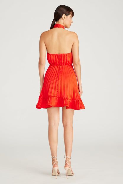 Amiri Pleated Halter Mini