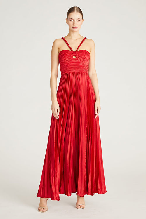 Idra Braided Strap Gown