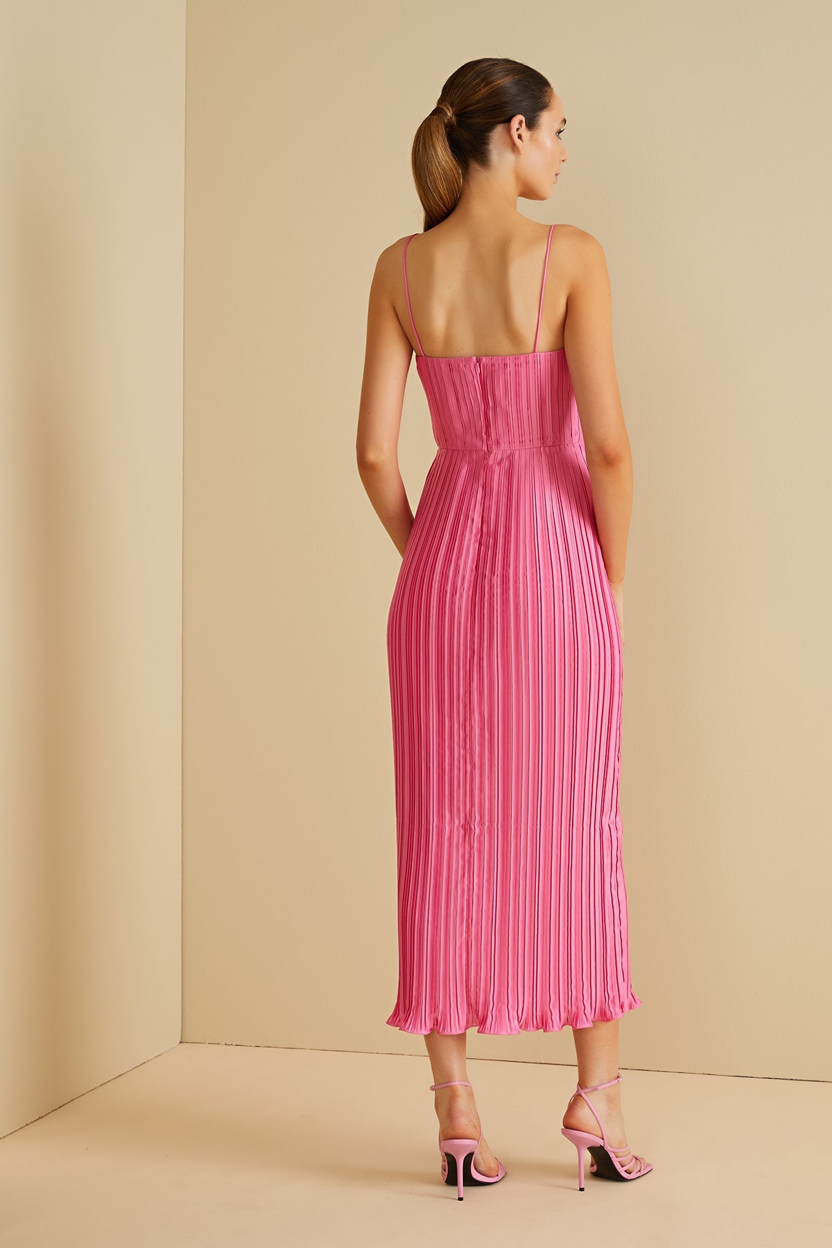 Dannie Pleated Midi Dress