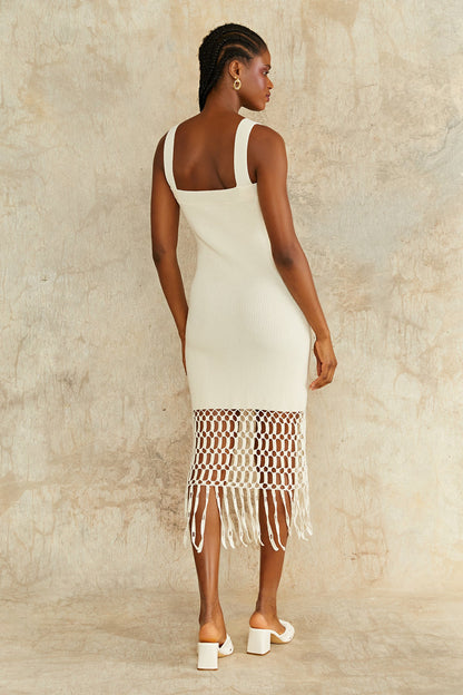 Archie Fringe Crochet Midi