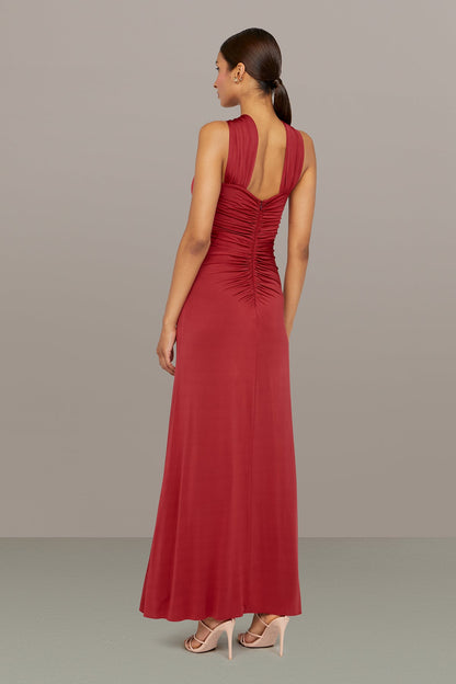 Mena Halter Jersey Dress