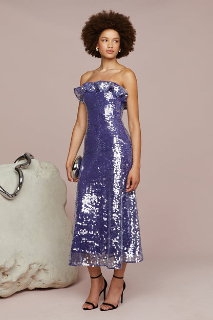 Braeylnn Mesh Sequin Midi