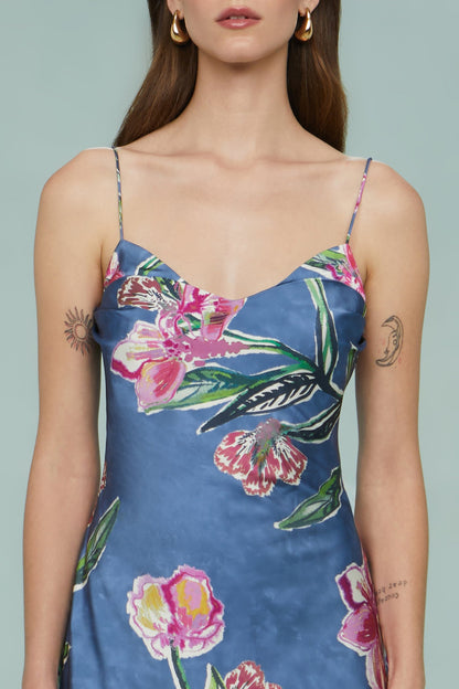 Delilah Midi Dress With Chain