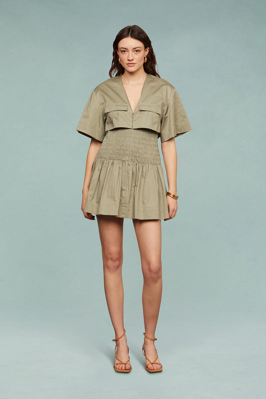 Genny Smocked Mini Dress