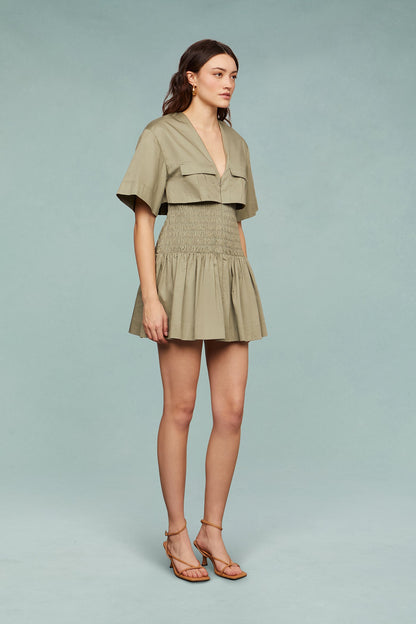 Genny Smocked Mini Dress