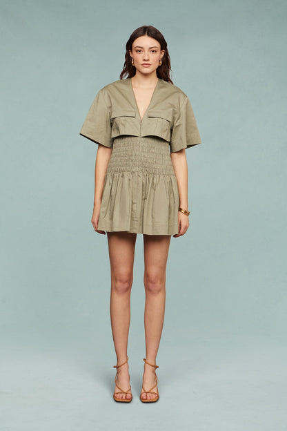 Genny Smocked Mini Dress