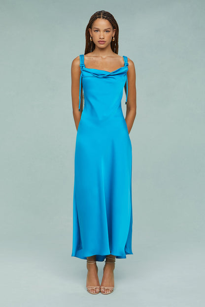 Liza Pleated Midi Dress