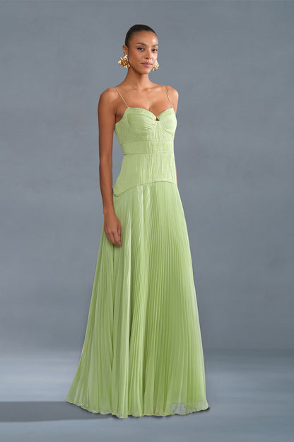 Saylor Pleated Gown