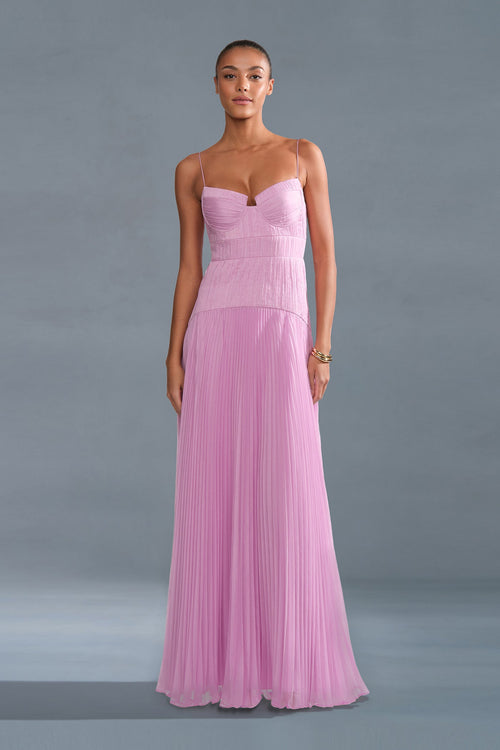 Saylor Pleated Gown