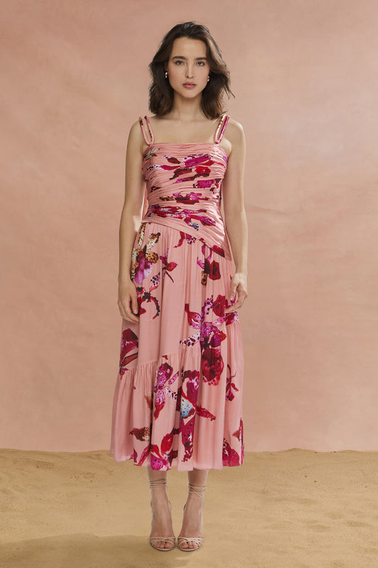 Daniella Printed Viscose Midi