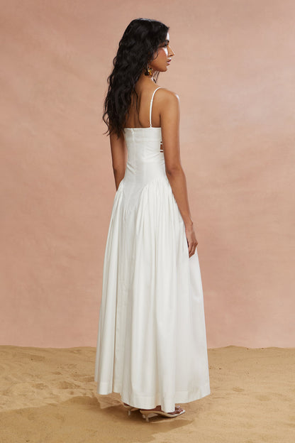Aliza Midi Poplin Dress