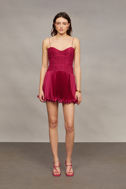 Cami Pleated Mini Dress