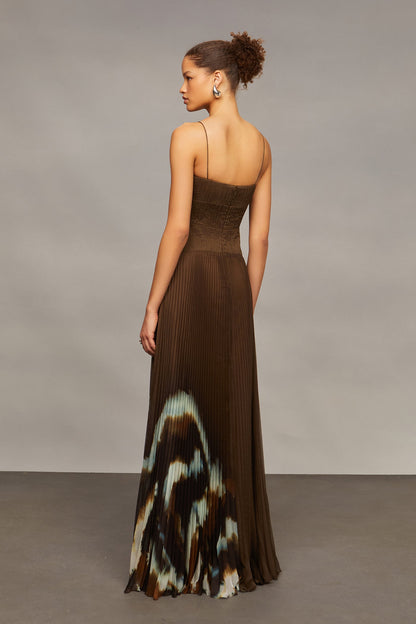 Sue Pleated Gown