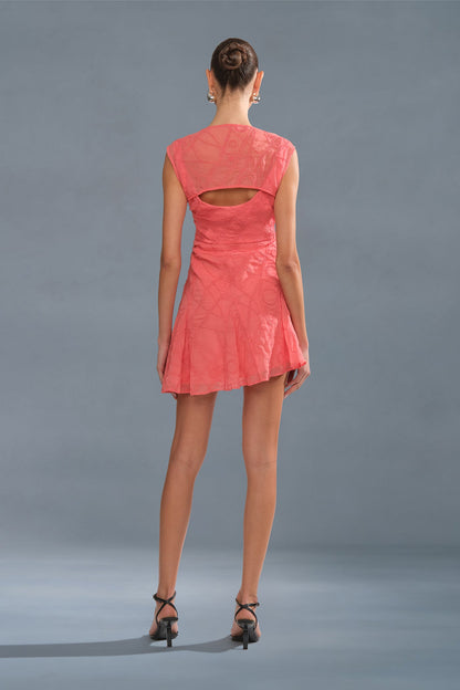 Quartz Asymmetrical Mini Dress