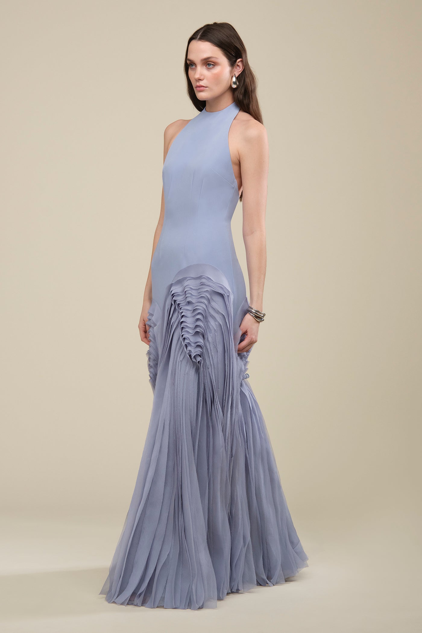 Elani Pleated Gown