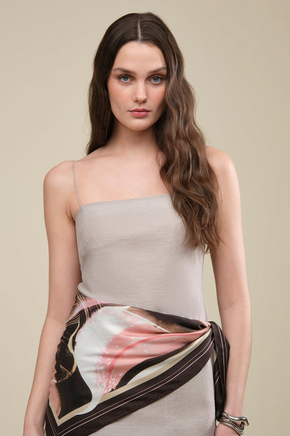 Ashtin Printed Wrap Mini Dress