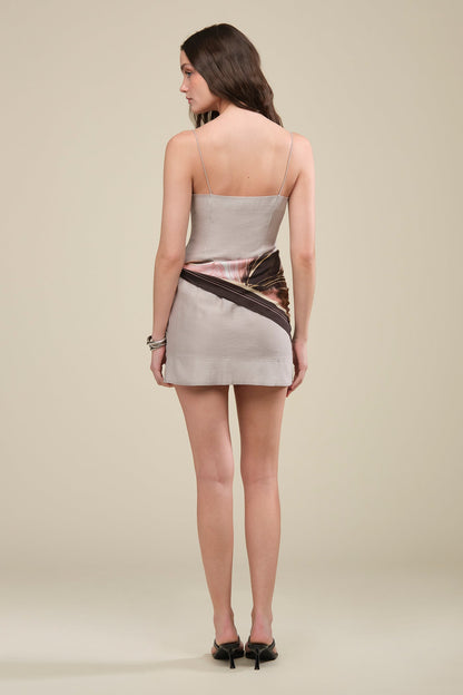 Ashtin Printed Wrap Mini Dress