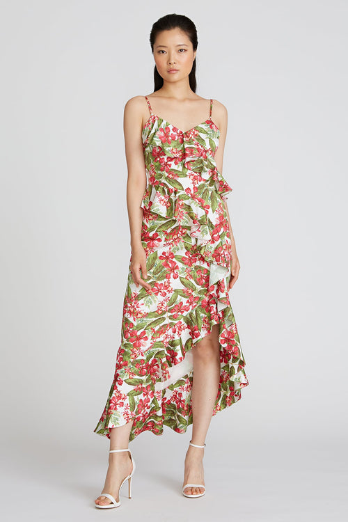 Deborah High Low Ruffle Dress