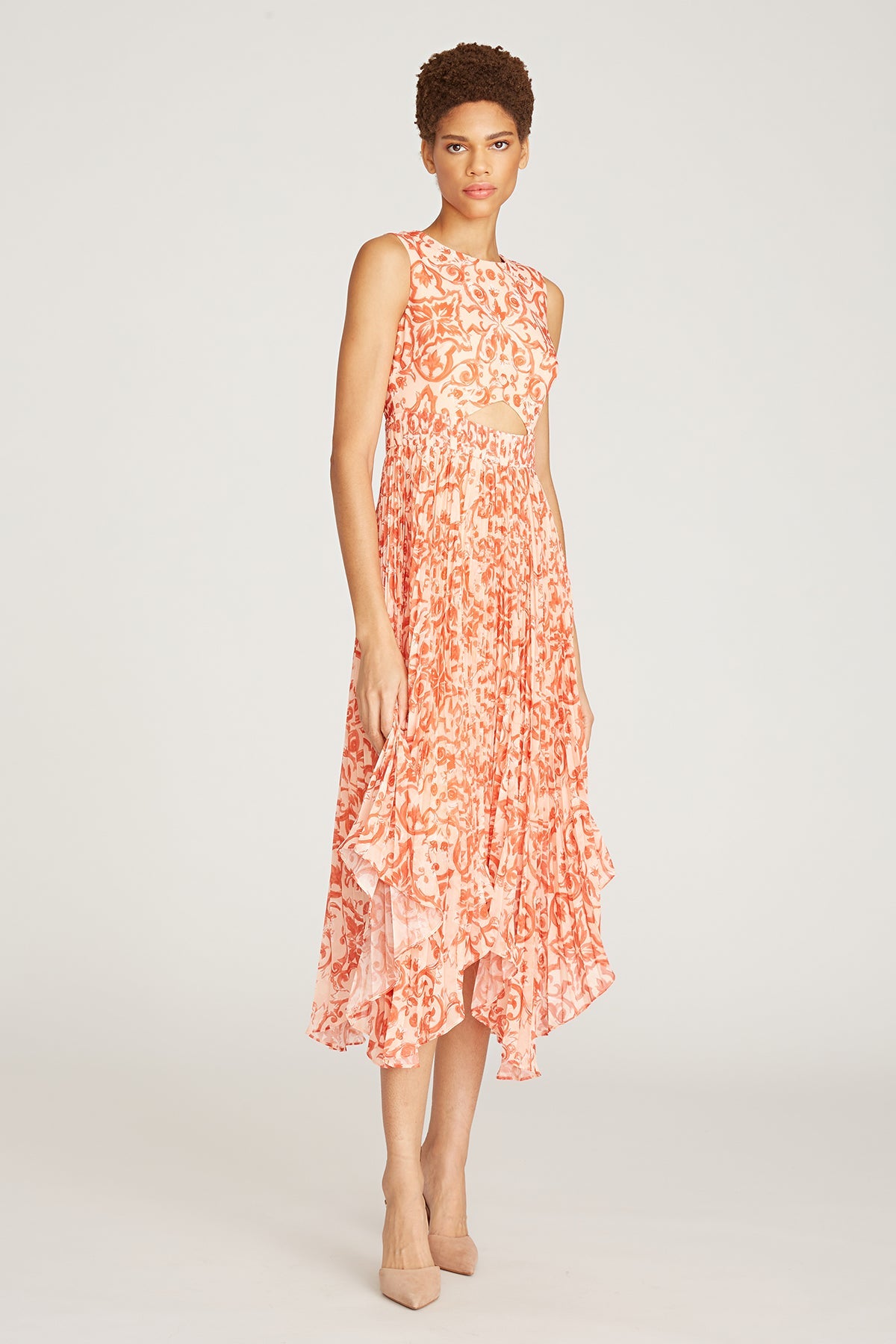 Zene Pleated Dress
