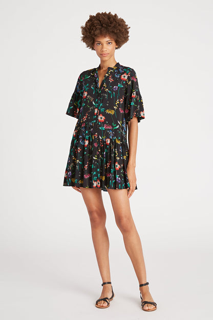 Harriot Mismatch Ruffle Dress
