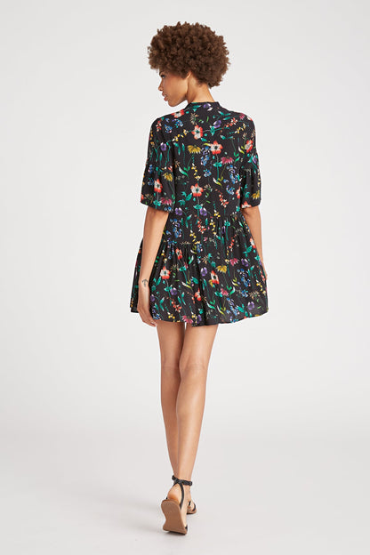 Harriot Mismatch Ruffle Dress
