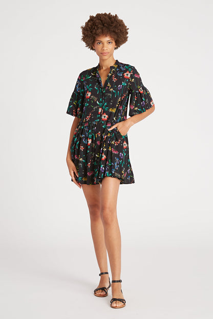 Harriot Mismatch Ruffle Dress