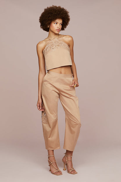 Bliss Laser Cut Floral Top