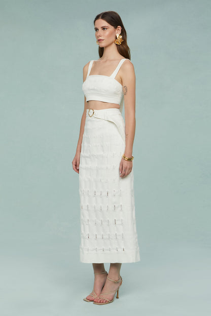 Gabi Textured Twill Top