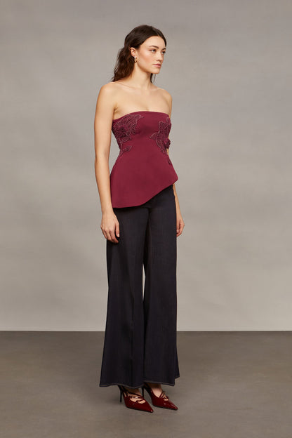 Ardell Beaded Floral Top