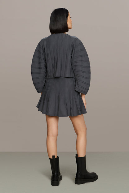 Pebble Pleated Cardigan