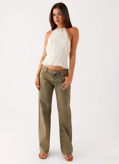 Bennie Halter Top - Ivory