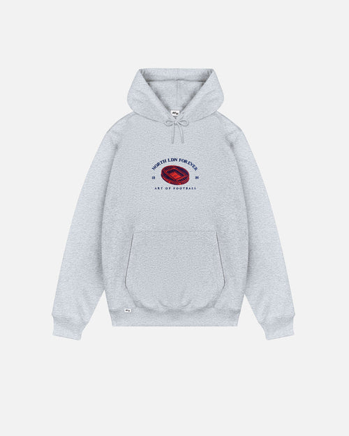 ART OF AFC Stadium Hoodie | Grey Embroidered Football Sweat