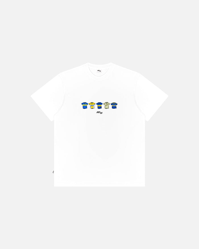 ART OF Boca Printed Classics Tee | White Graphic Football T-shirt