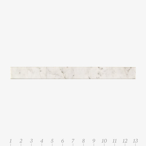 Chelsea 2 Bianco Carrara Marble Swatch Card  Polished Samples Liner