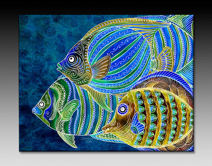 Fish School Ceramic Tile