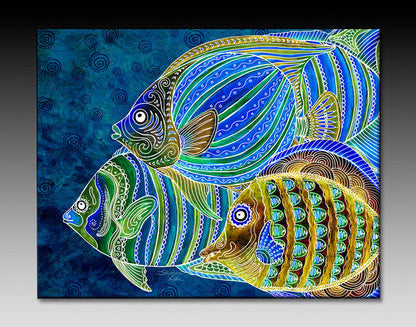 Fish School Ceramic Tile