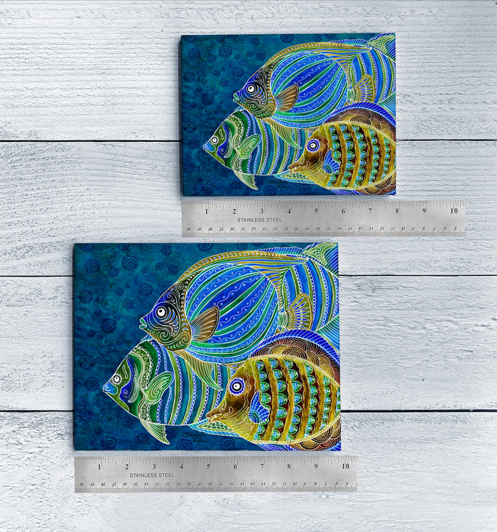 Fish School Ceramic Tile