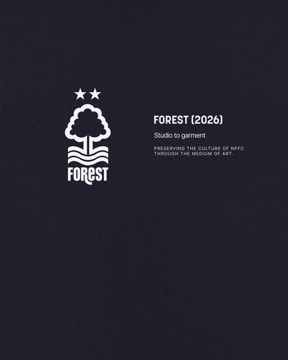 ART OF x Nottingham Forest Gallery Tee | Navy Graphic Football T-shirt