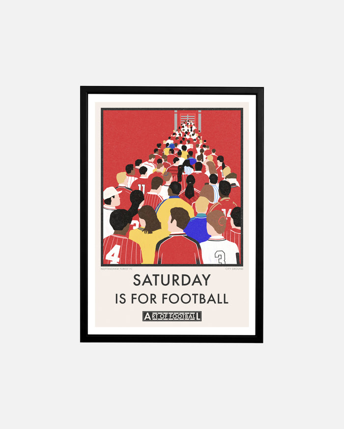 ART OF x Forest Saturday Is For Football Framed Print | NFFC Wall Art