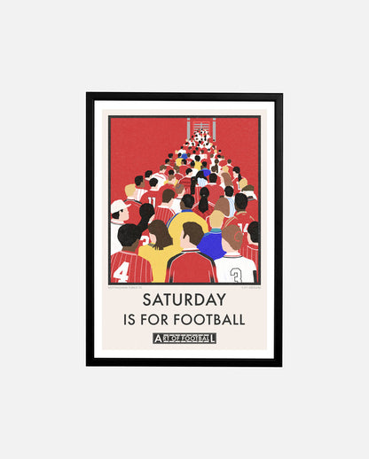 ART OF x Forest Saturday Is For Football Framed Print | NFFC Wall Art