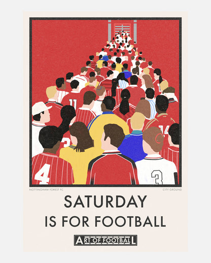 ART OF x Forest Saturday Is For Football Framed Print | NFFC Wall Art