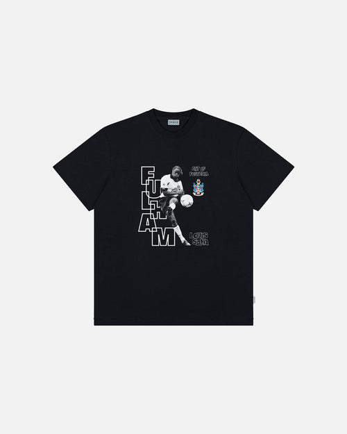 ART OF x Fulham Saha Tee | FFC Black Graphic Football Player T-shirt